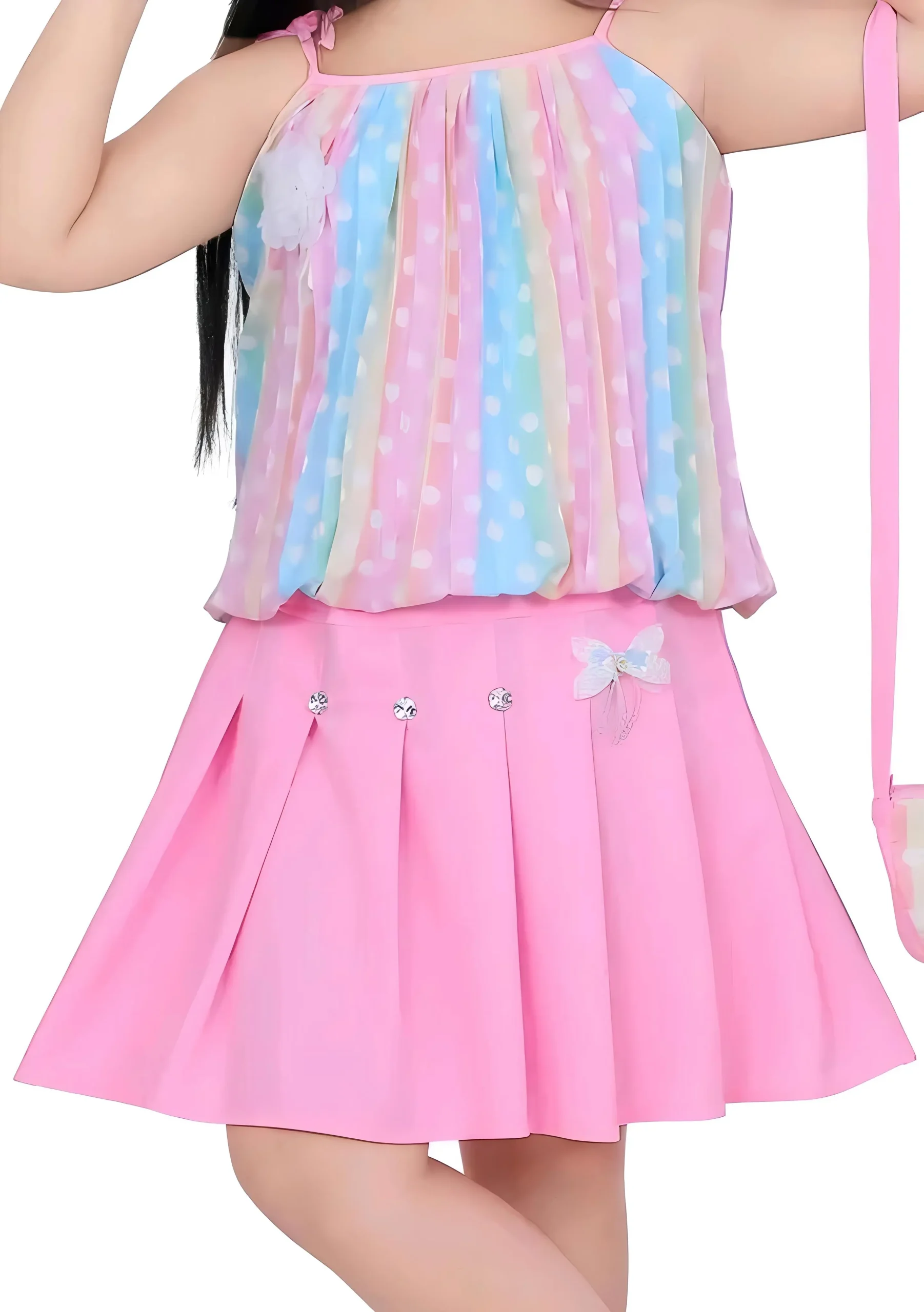 Girls skirt and top
