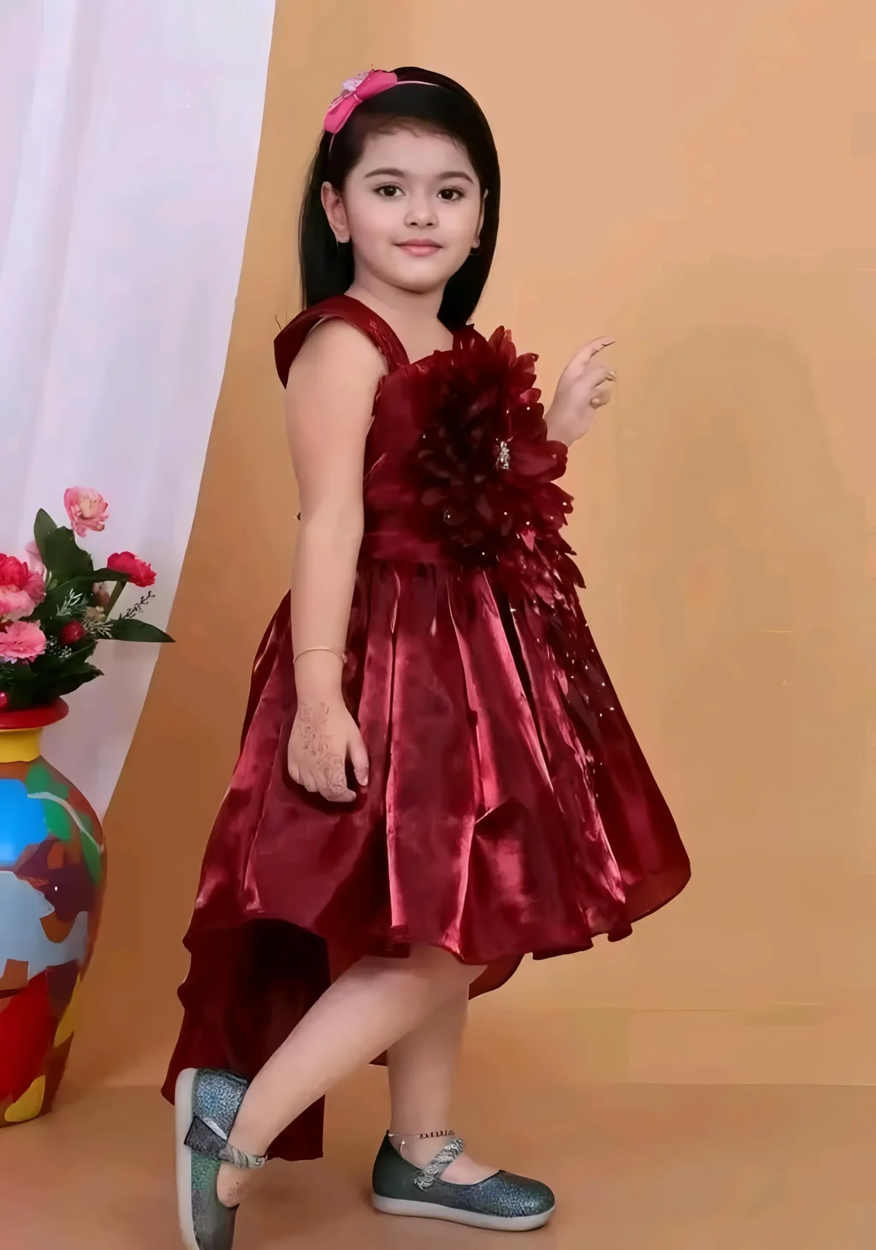 Girls birthday and party wear frock