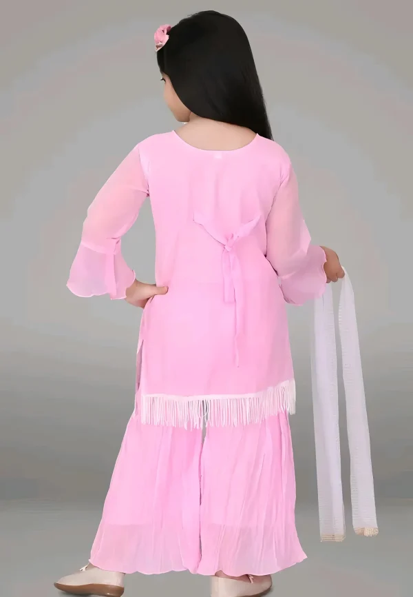 Girls plazo and suit set/color pink - Image 2