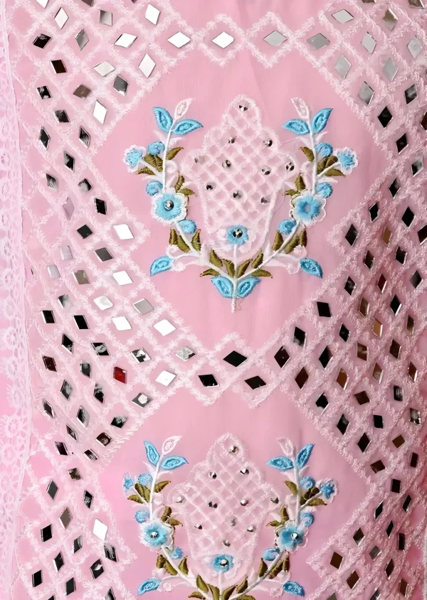 Girls plazo and suit set/color pink - Image 3