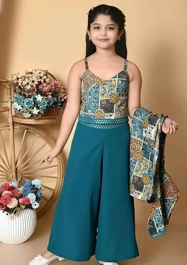 Self designed kurta set with rayon fabric jacket