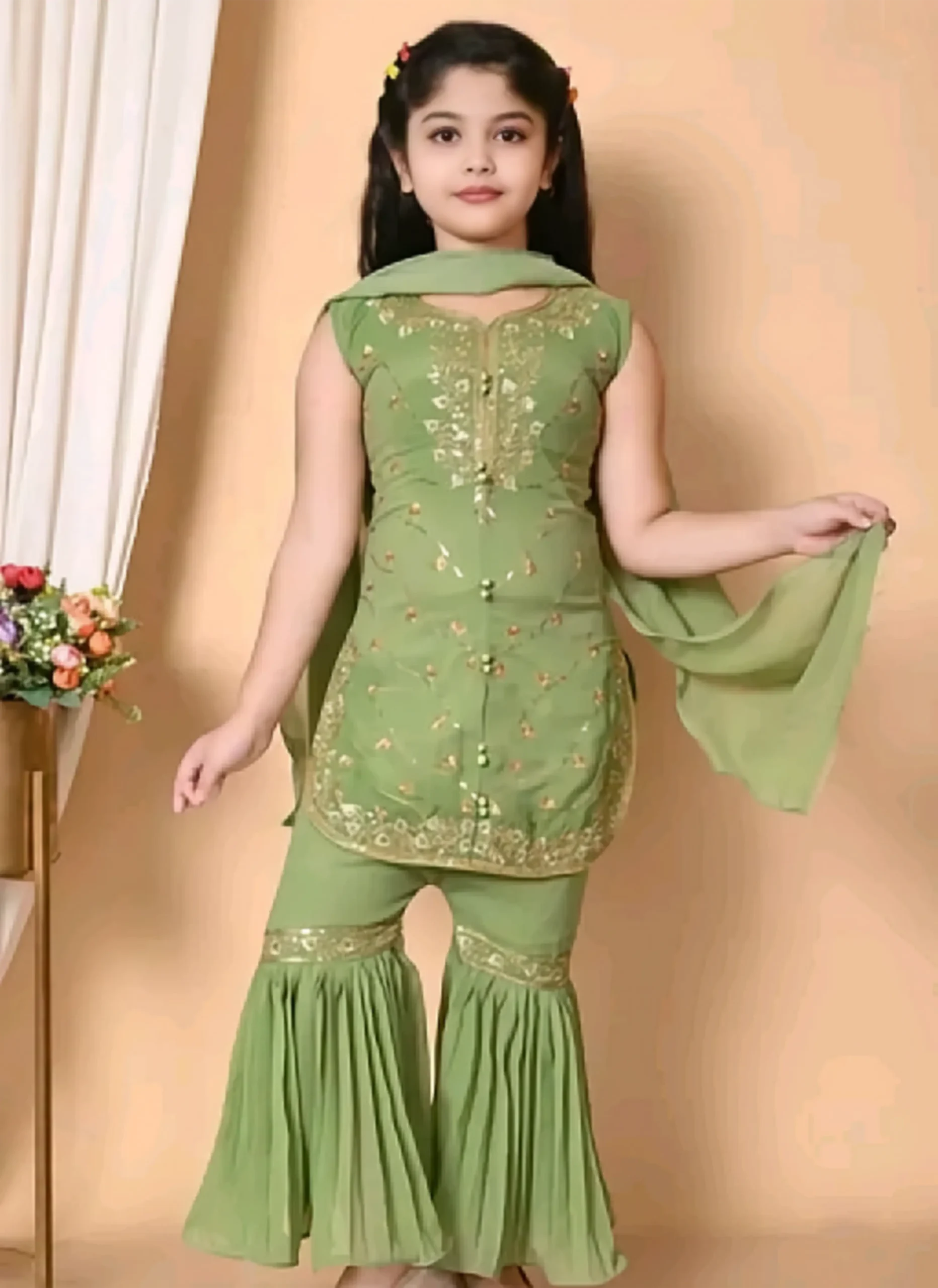 New kurti sharara set