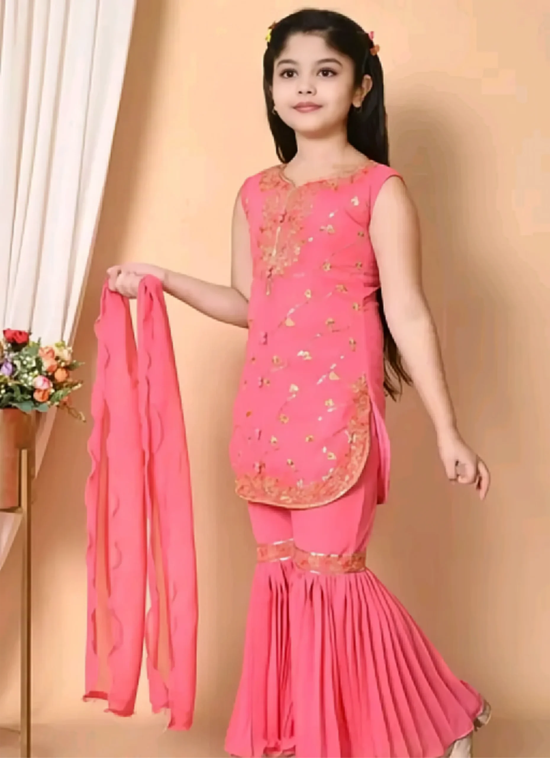 New festive kurta set with duppata