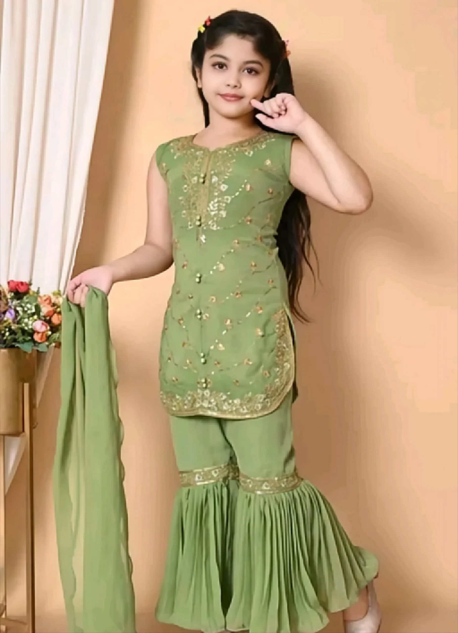 New kurti sharara set