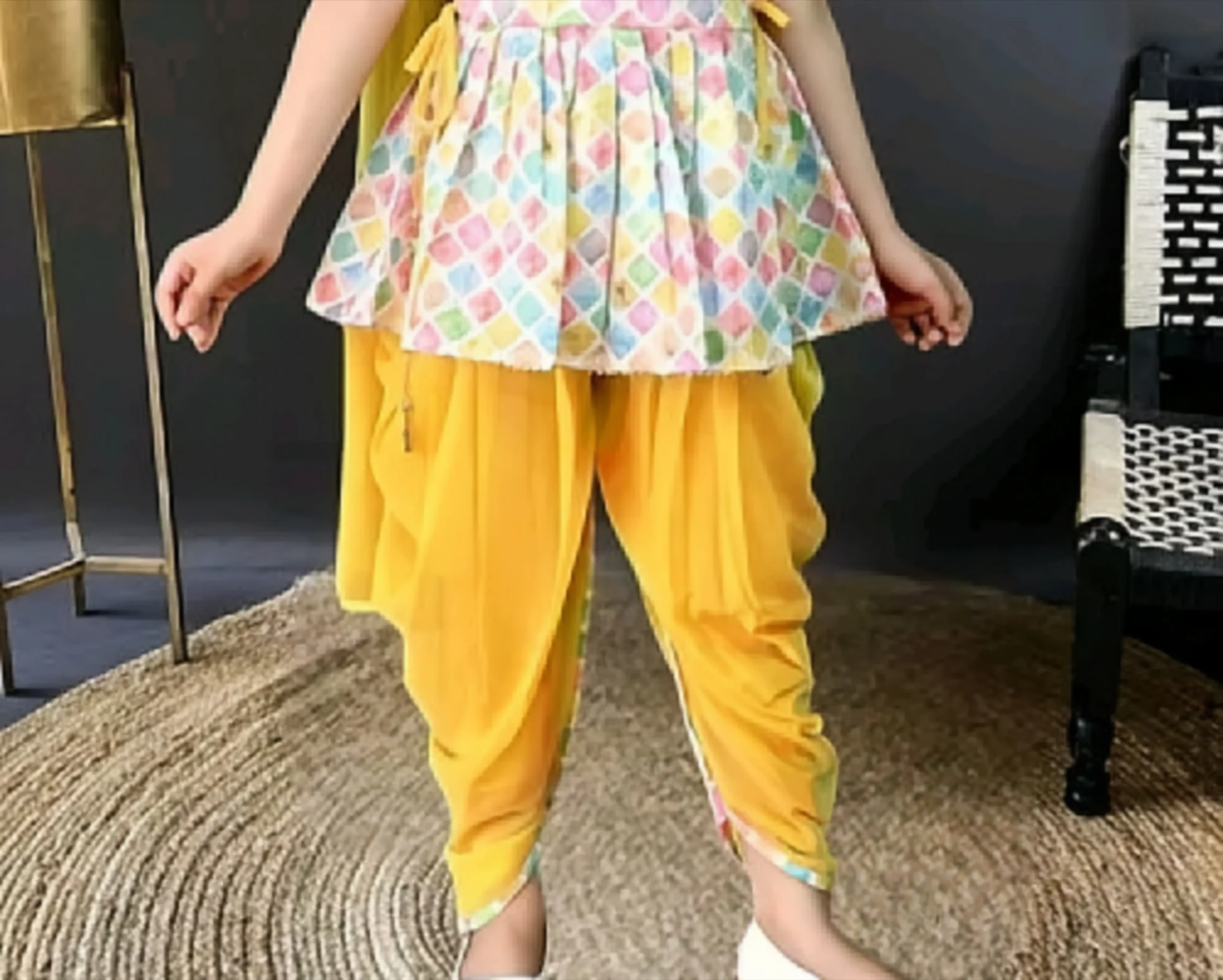 Girls kurta dhoti with duppata