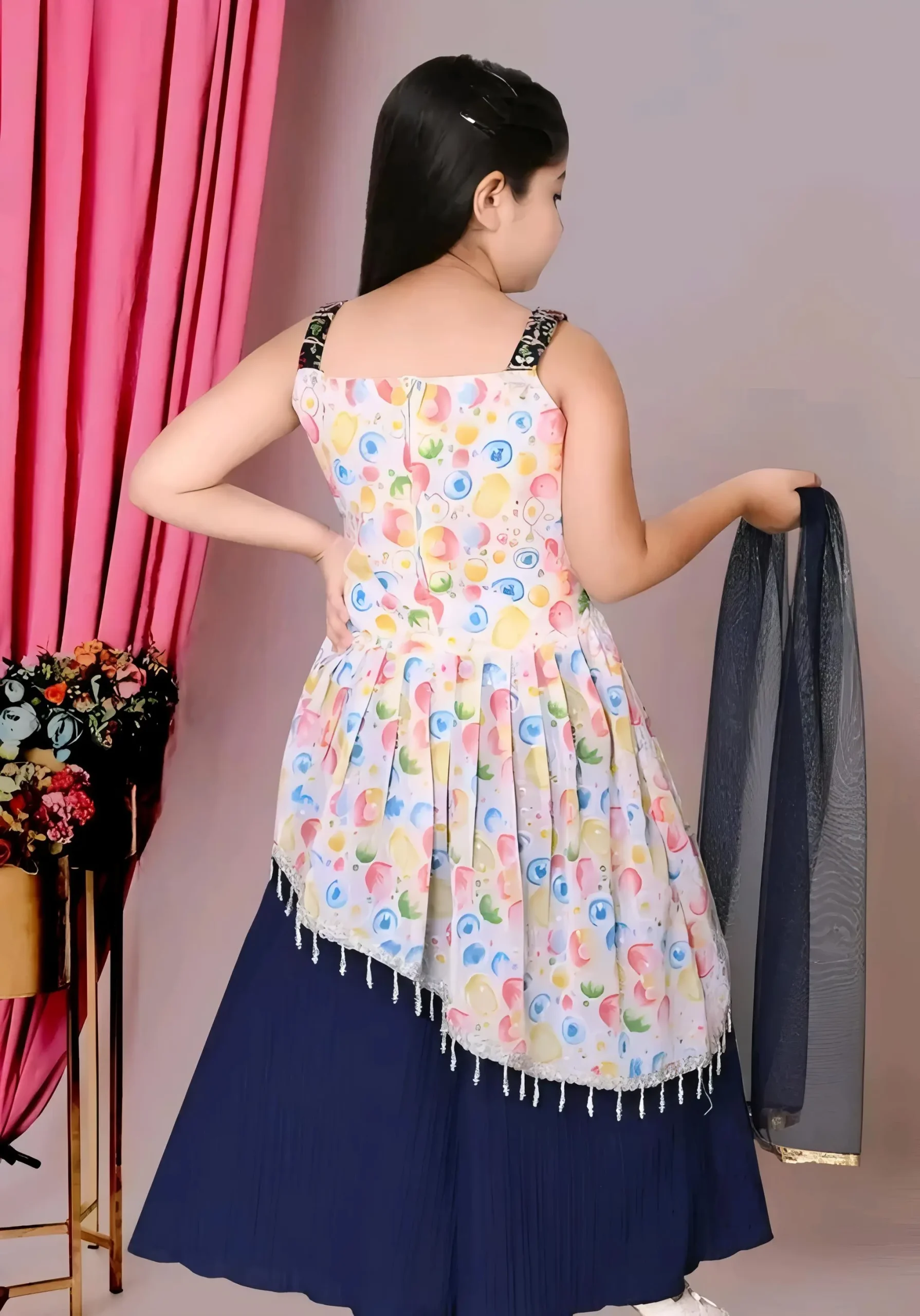 Girls plazo and suit set