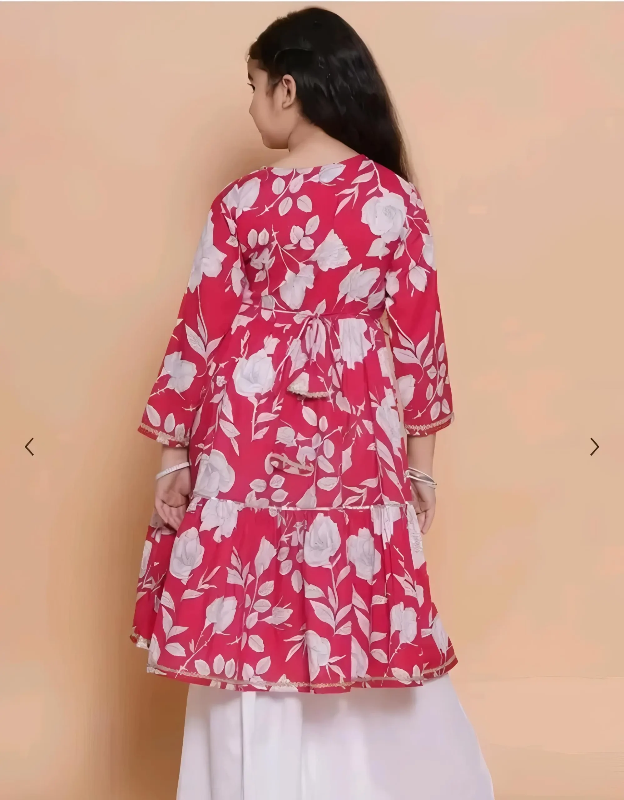 Anarkali angrakha kurti with sharara set