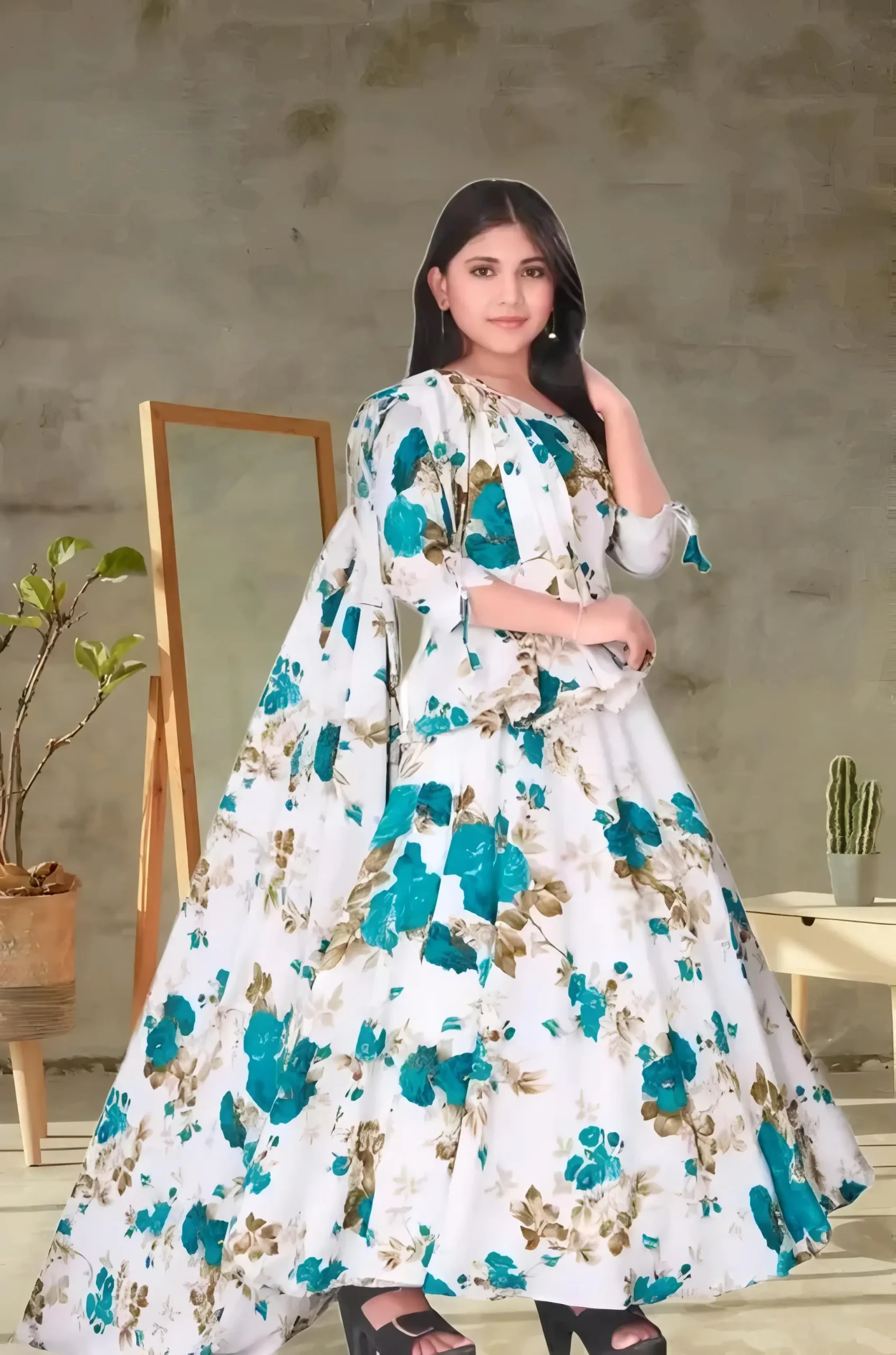 Long frock suit for girls