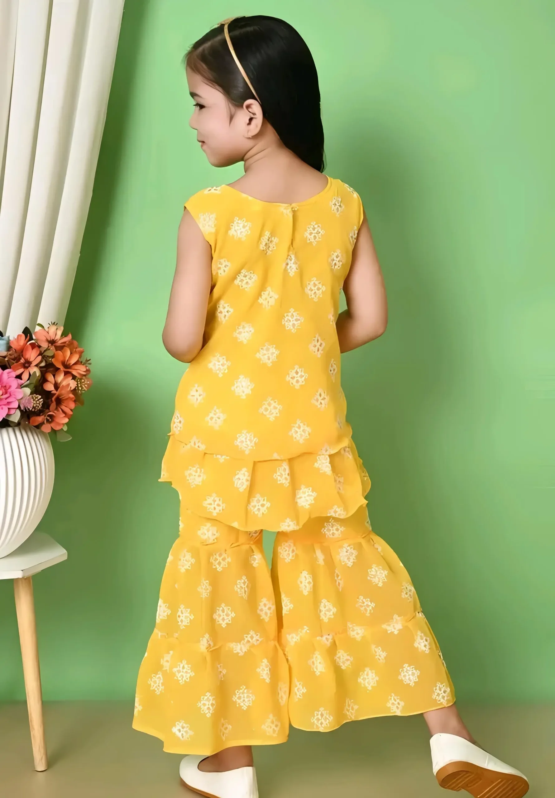 Cotton plazo kurta set