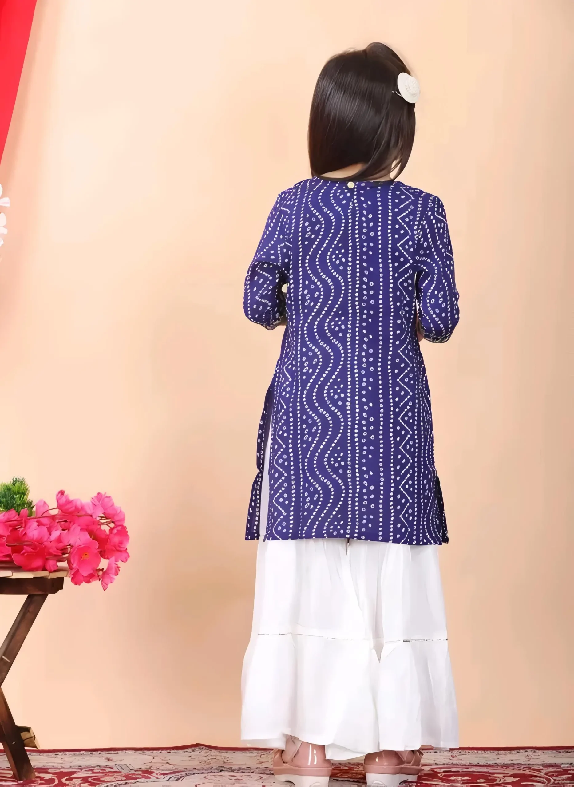 Printed rayon kurta set