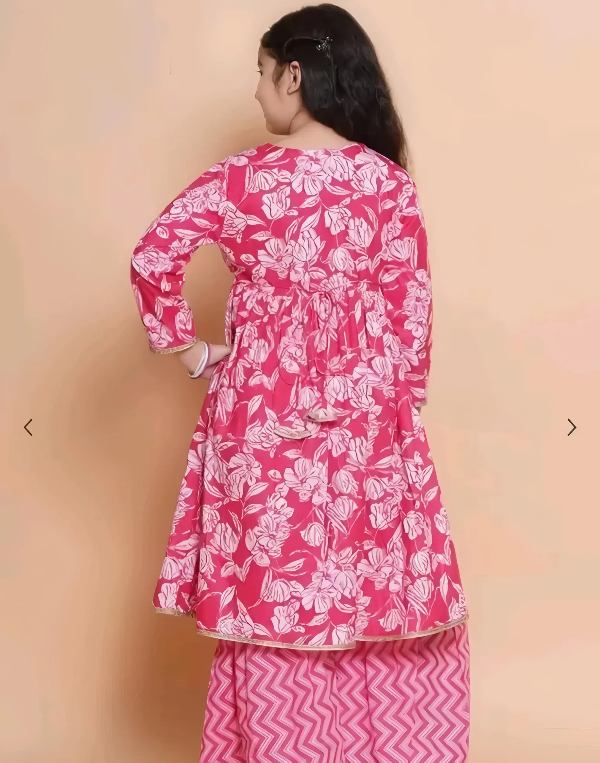 Aliya cut kurti with sharara set