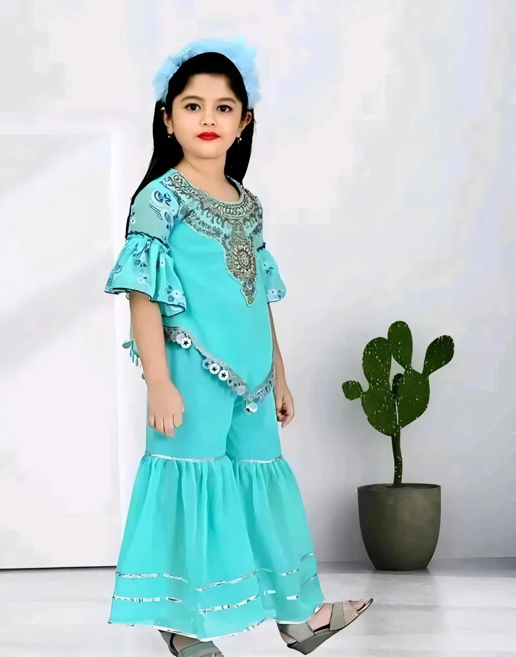 Kuda sharara set/color green