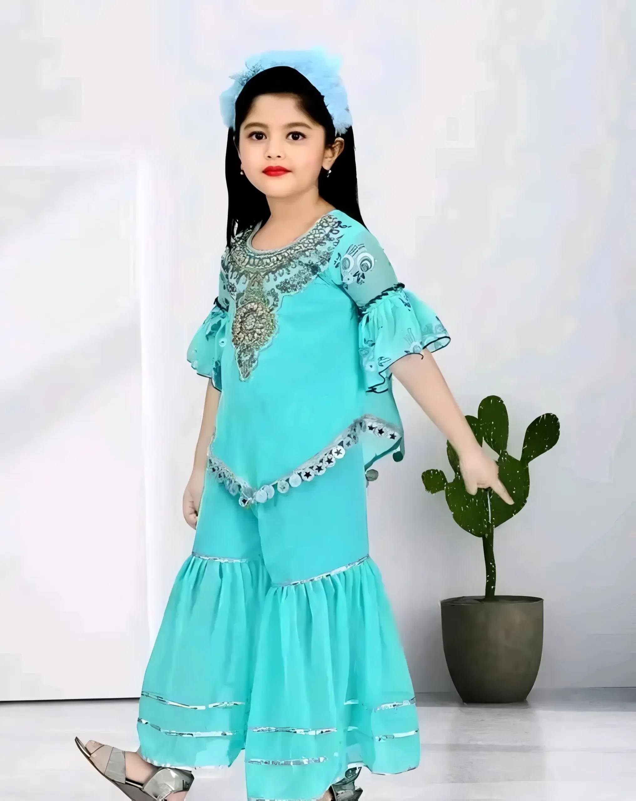 Kuda sharara set/color green