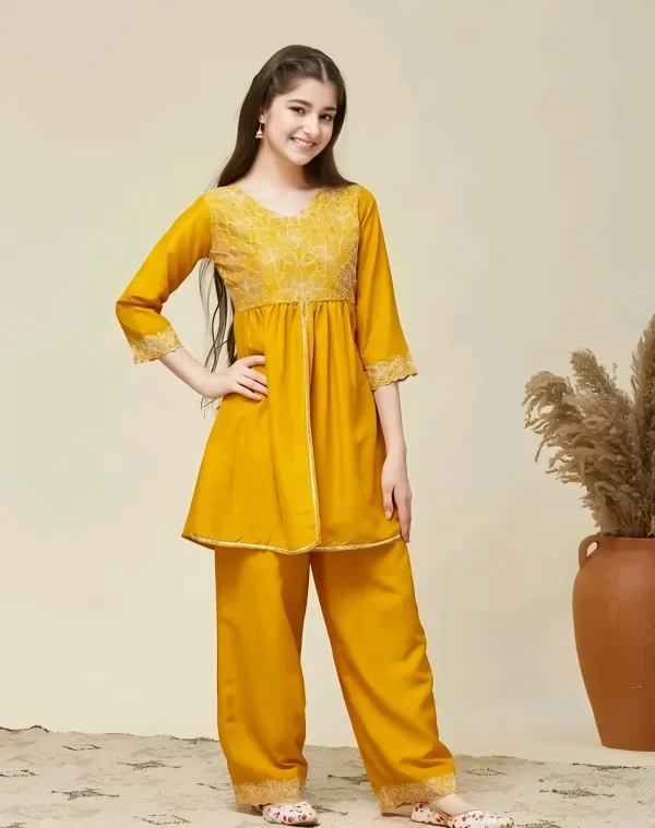 Embroidered kurta set