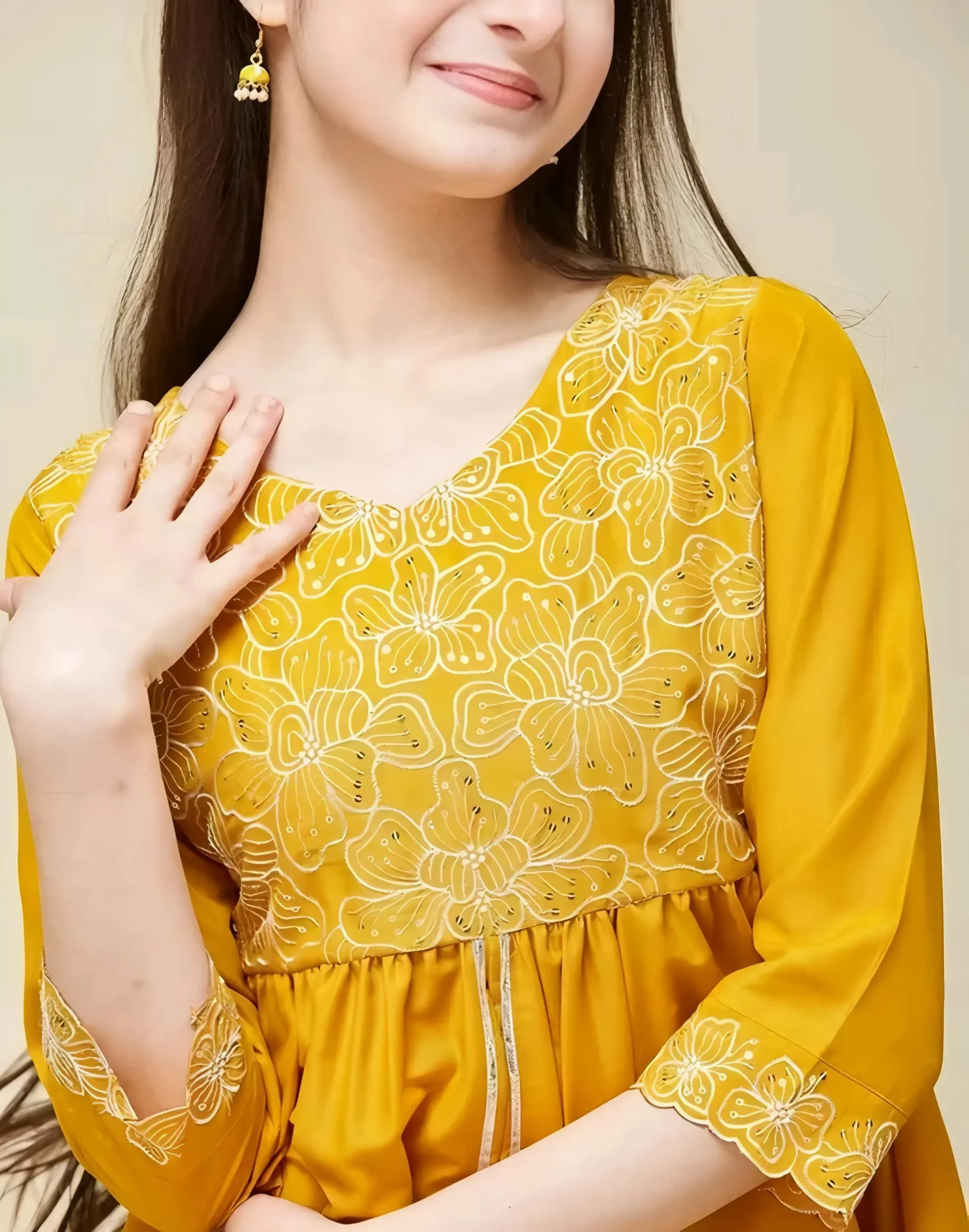 Embroidered kurta set